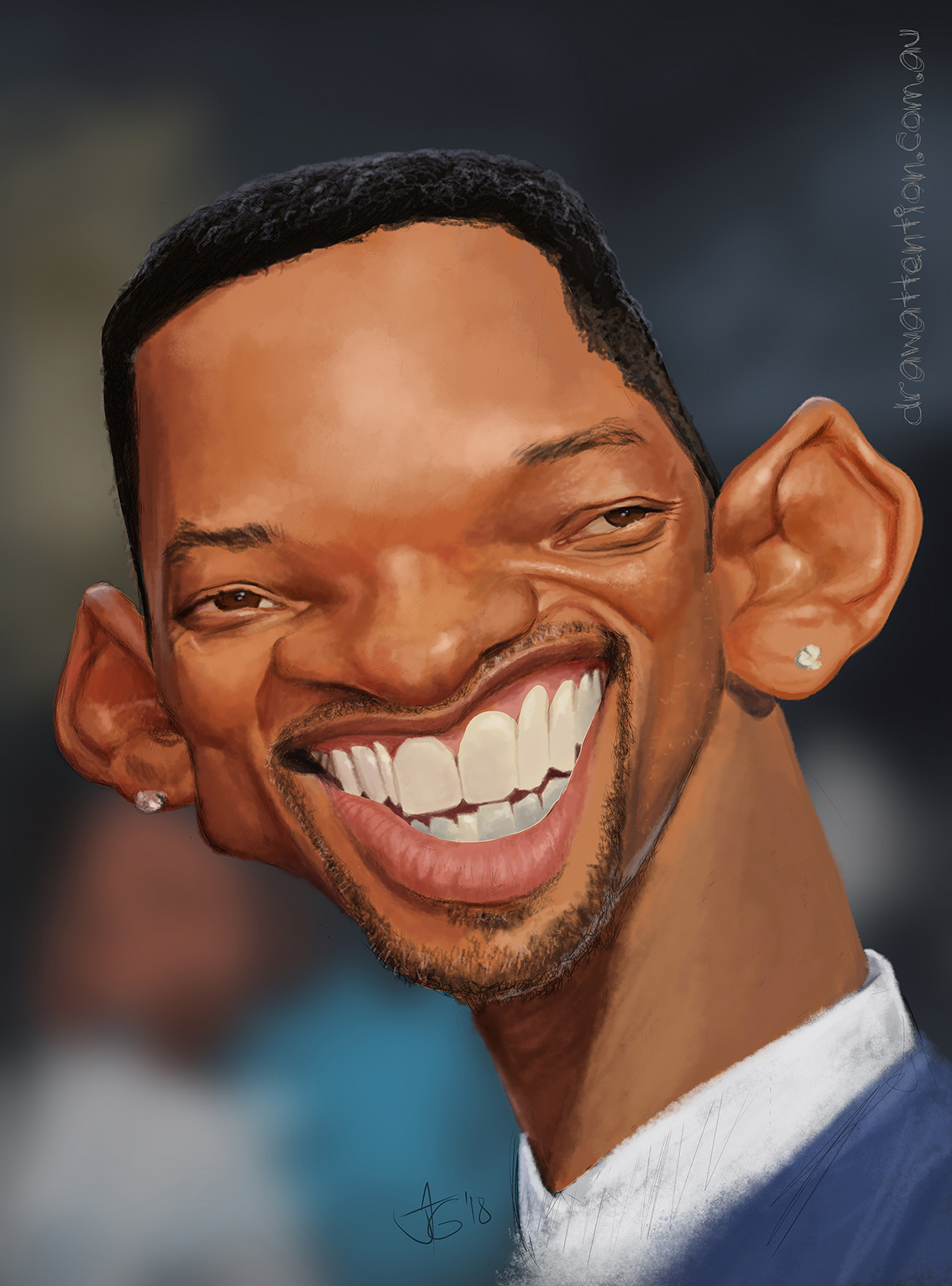 Will Smith caricature drawing | Draw Attention