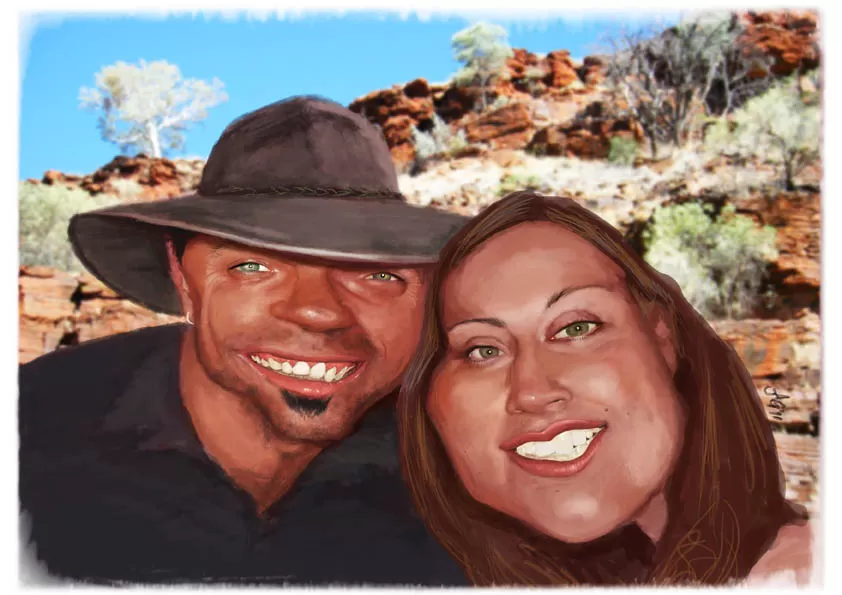 Commitment Ceremony Caricature