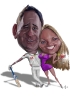 Wedding Signing Board Caricature